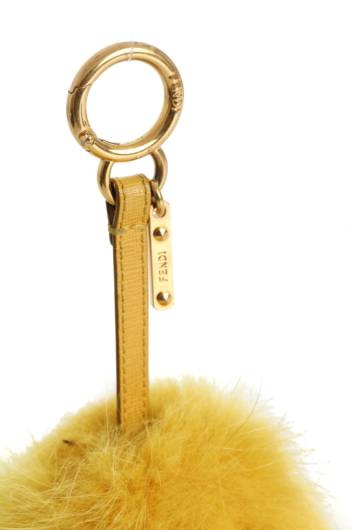 Llavero Fendi amarillo, detalle – ClosetRehab