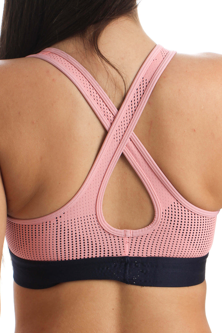 Blusa Under Armour rosa, detalle – ClosetRehab