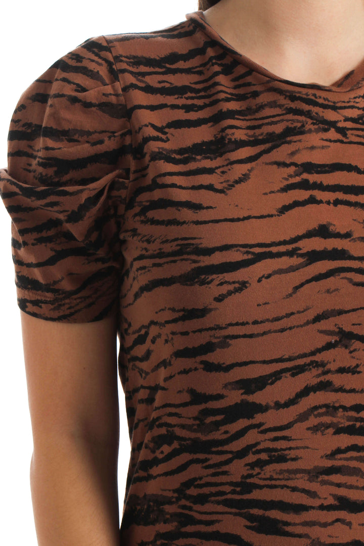 Blusa Pam & Gela café, vista lateral – ClosetRehab
