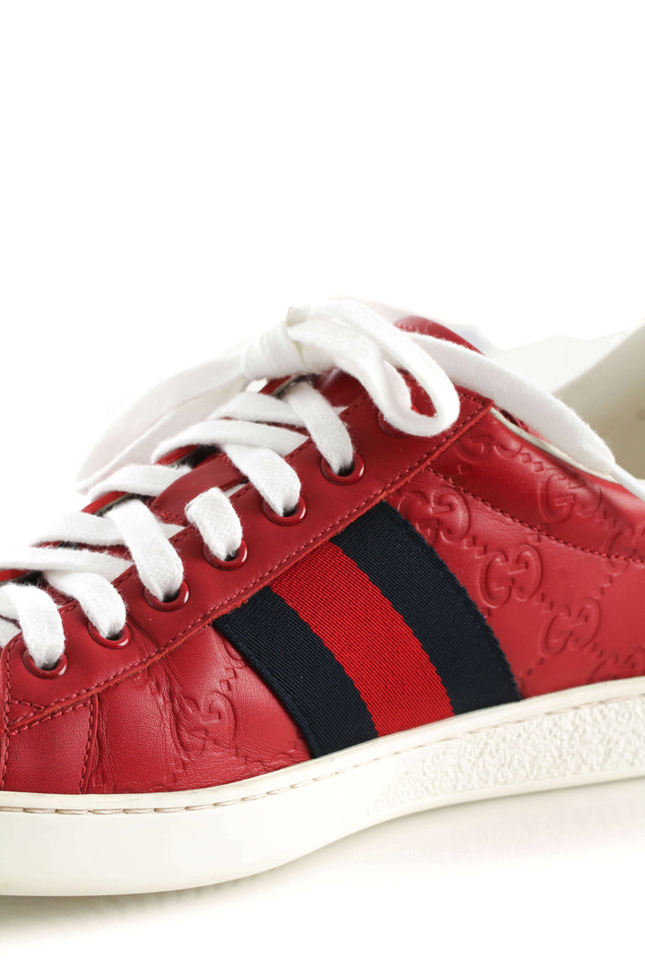 Zapato Gucci rojo, detalle 8 – ClosetRehab