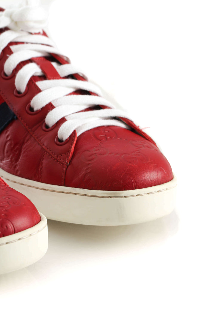 Zapato Gucci rojo, detalle 9 – ClosetRehab