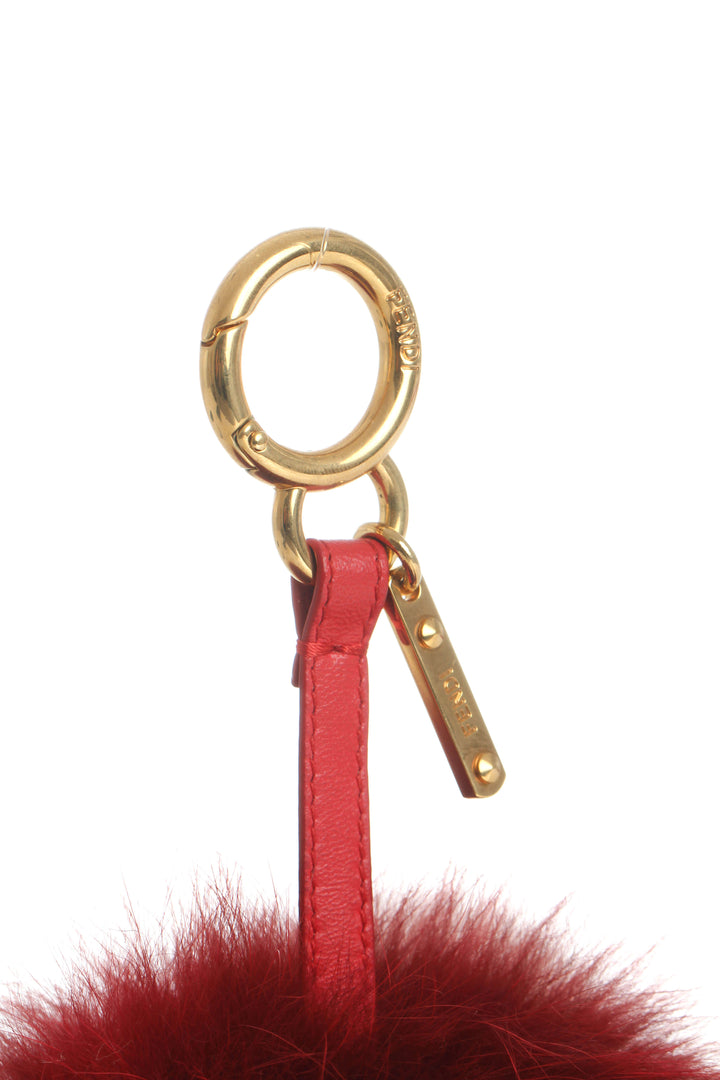 Llavero Fendi rojo, detalle – ClosetRehab