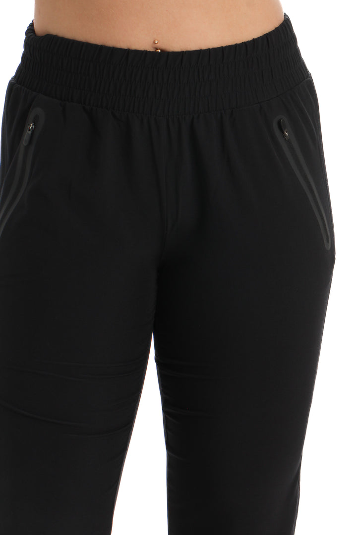 Pantalón Zella negro, vista lateral – ClosetRehab