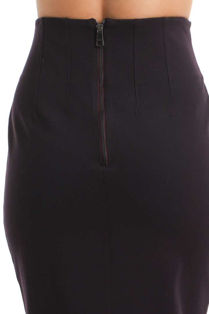 Falda Burberry morado, detalle – ClosetRehab