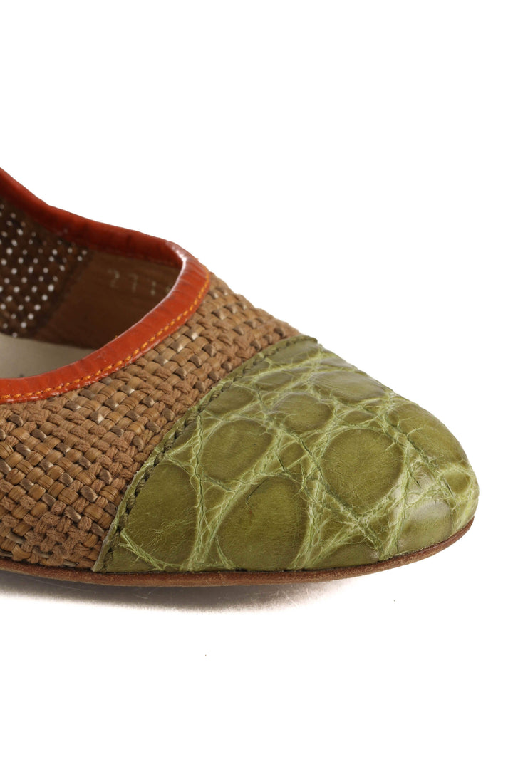 Zapato Prada beige y café, detalle 10 – ClosetRehab