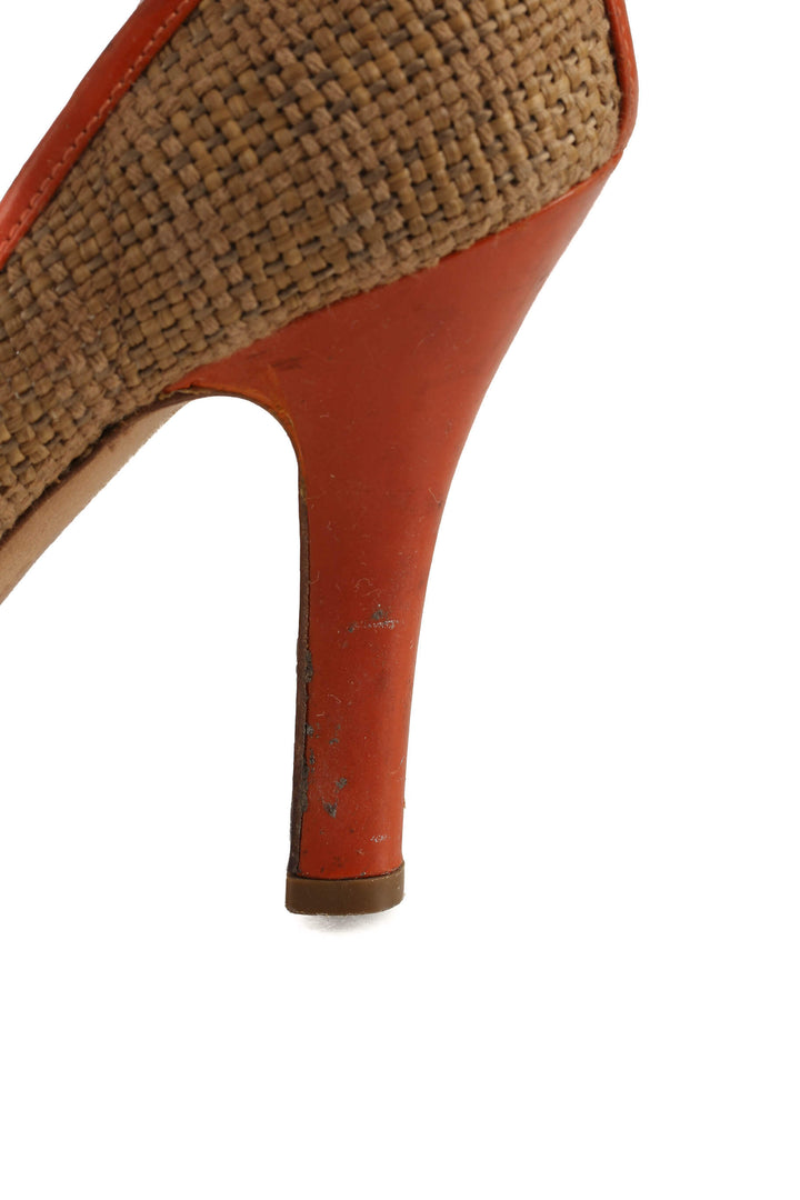 Zapato Prada beige y café, detalle 11 – ClosetRehab