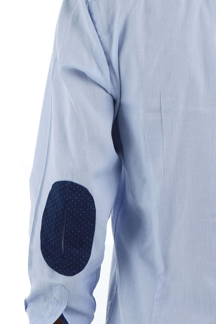 Camisa Massimo Dutti azul, detalle – ClosetRehab