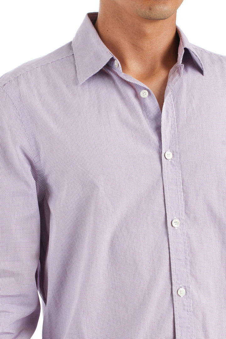 Camisa Burberry morado, vista lateral – ClosetRehab