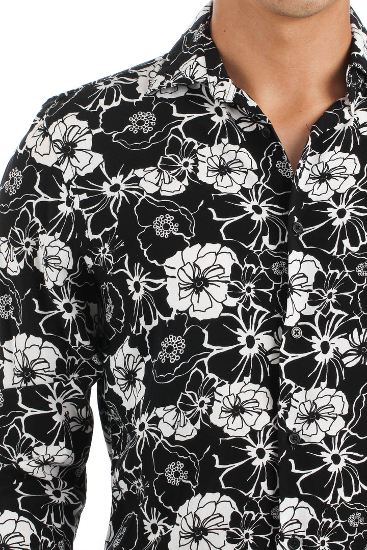 Camisa Zara negro, vista lateral – ClosetRehab