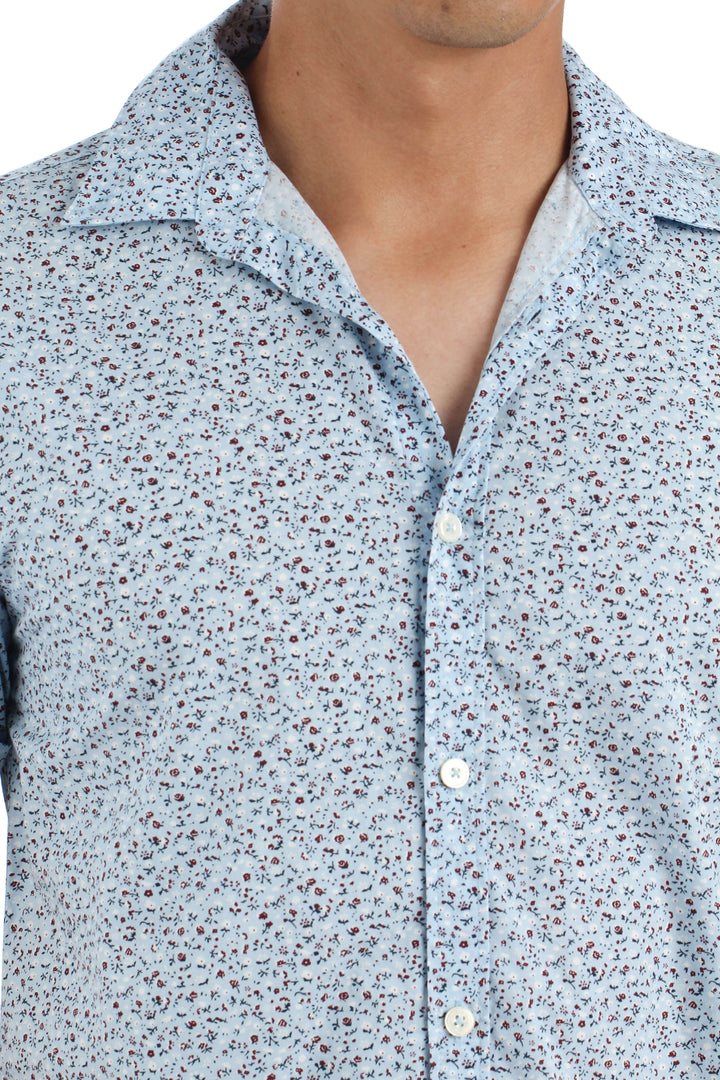 Camisa Zara azul, vista lateral – ClosetRehab