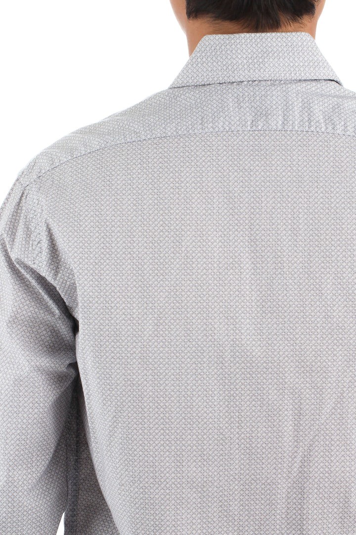 Camisa Saks Fifth Avenue gris, detalle – ClosetRehab