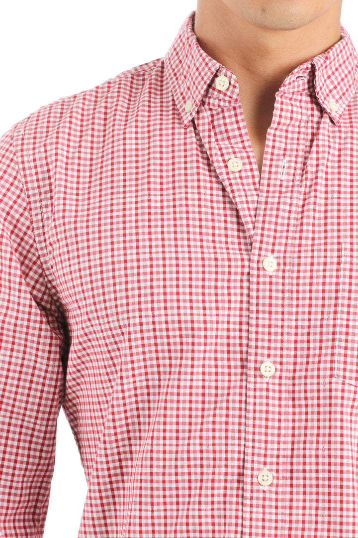 Camisa Banana Republic rojo, vista lateral – ClosetRehab