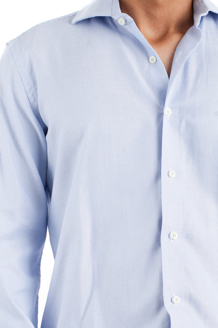 Camisa Saks Fifth Avenue azul, vista lateral – ClosetRehab