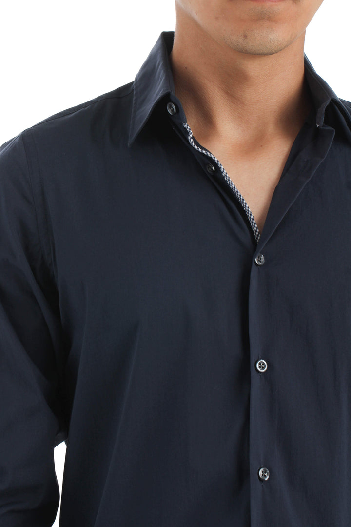 Camisa Red azul, vista lateral – ClosetRehab