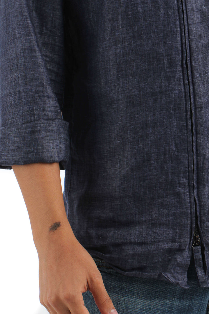 Camisa Giorgio Armani azul, detalle – ClosetRehab