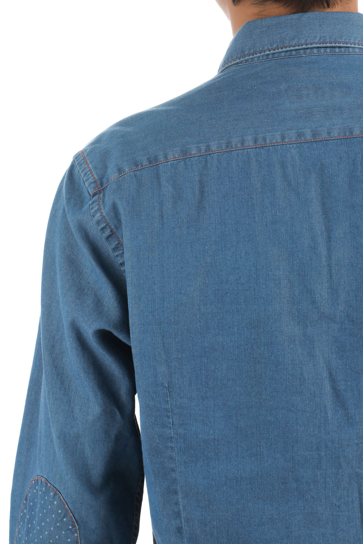 Camisa Massimo Dutti azul, detalle 5 – ClosetRehab