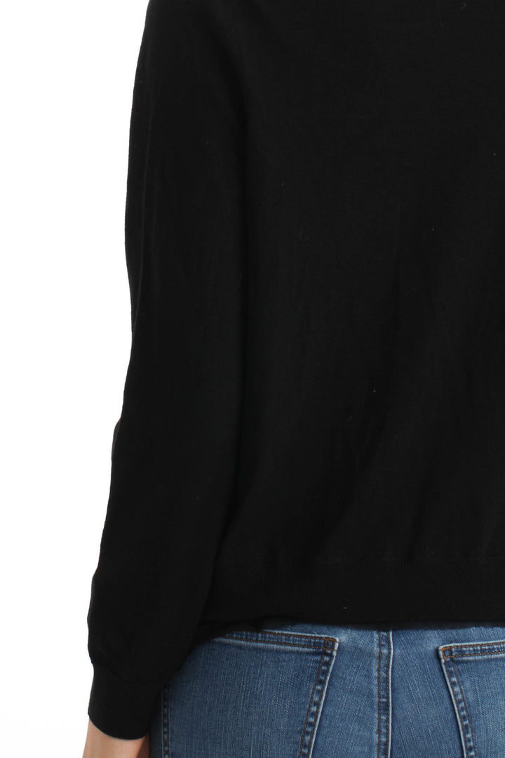 Suéter Massimo Dutti negro, detalle – ClosetRehab