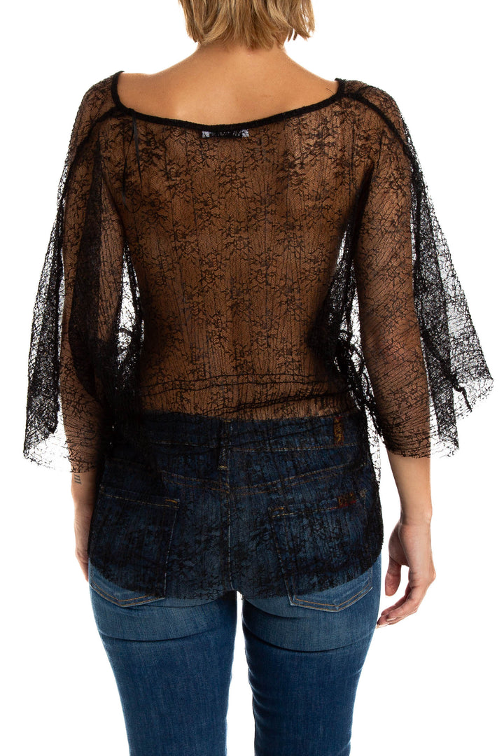 Blusa Zara negro, vista lateral – ClosetRehab