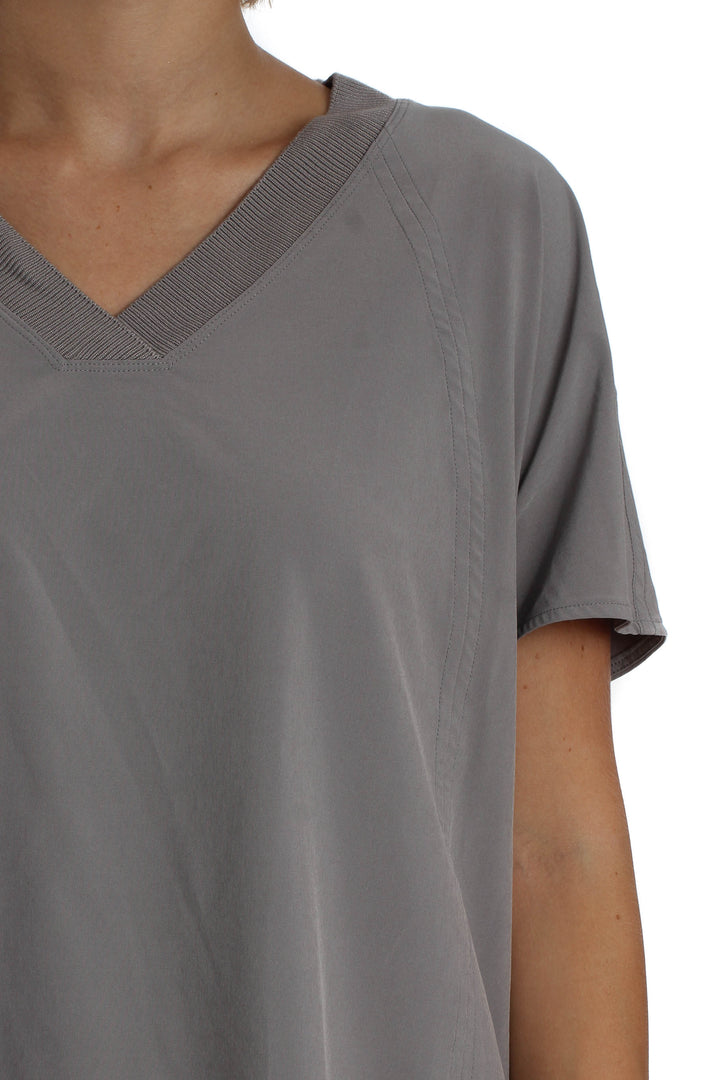 Blusa Athleta gris, vista lateral – ClosetRehab
