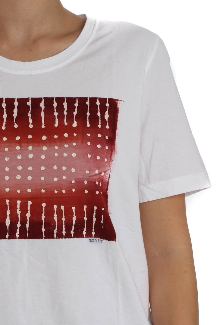 Blusa Ambrosi blanco, vista lateral – ClosetRehab