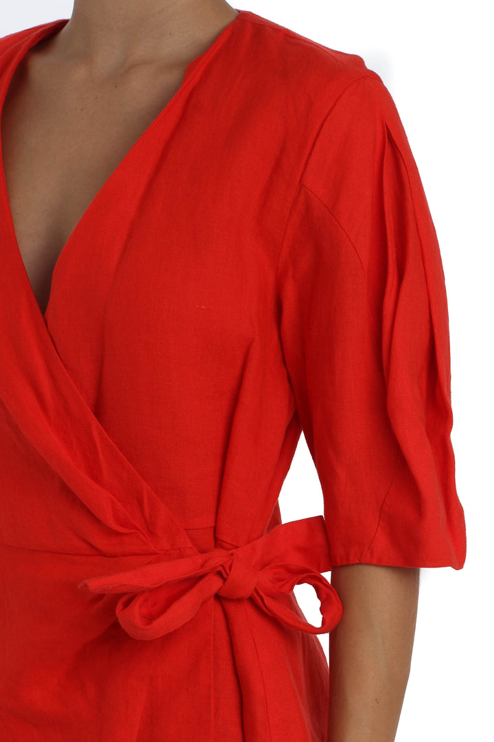 Blusa Zara rojo, detalle – ClosetRehab