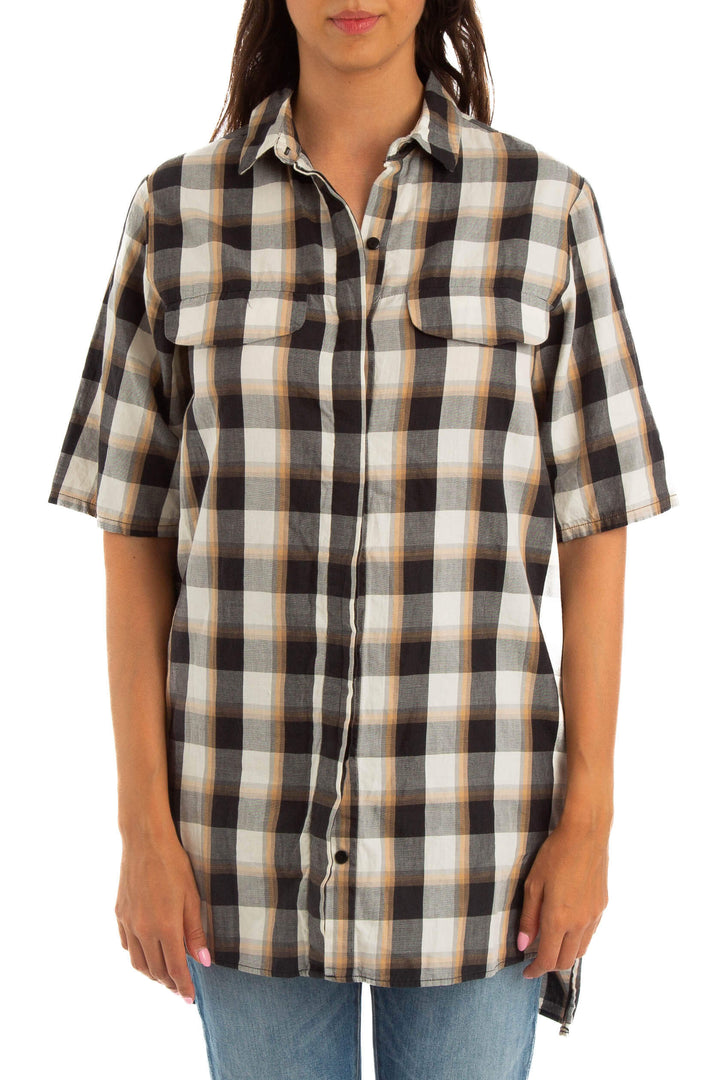 Blusa Zara NWT café, vista frontal – ClosetRehab