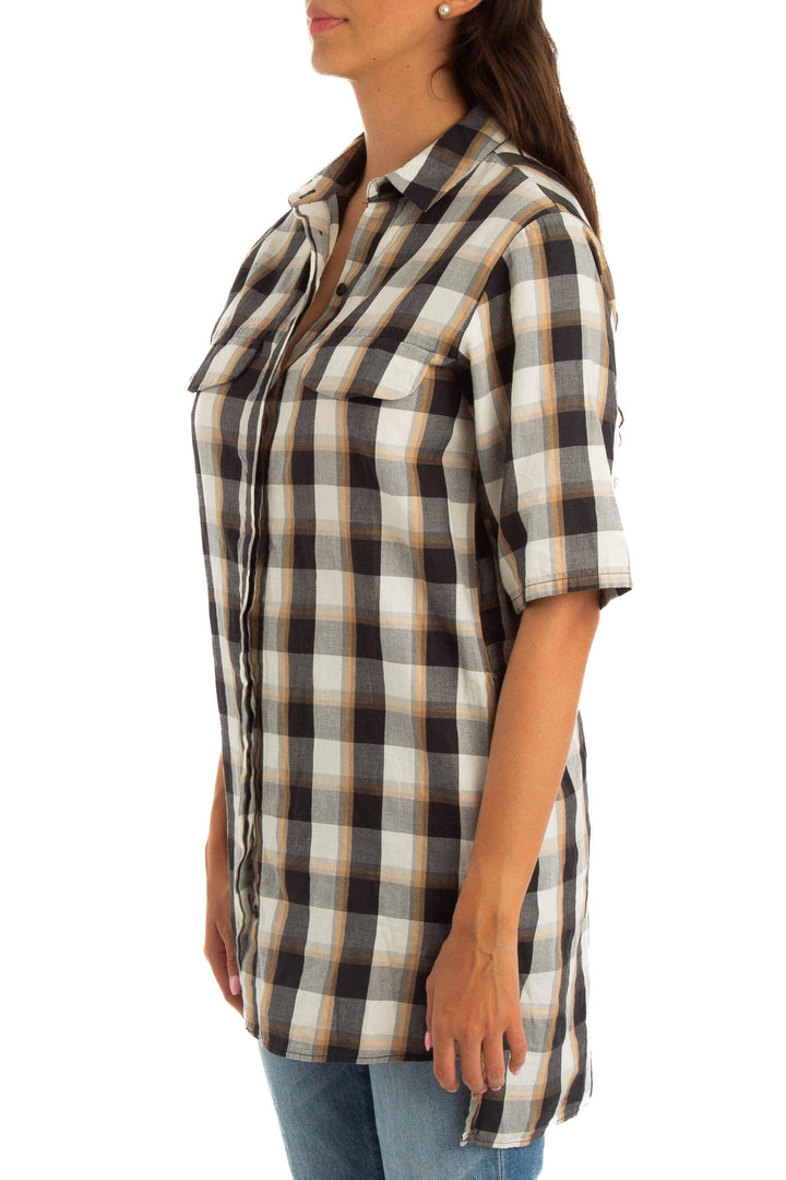 Blusa Zara NWT café, vista posterior – ClosetRehab