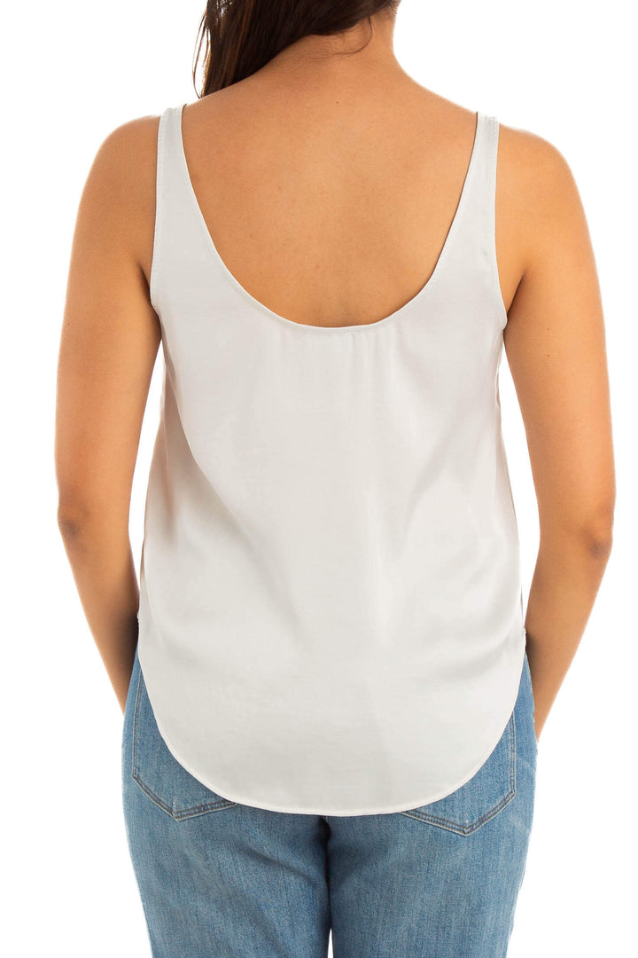 Blusa 7 for All Mankind blanco, vista lateral – ClosetRehab