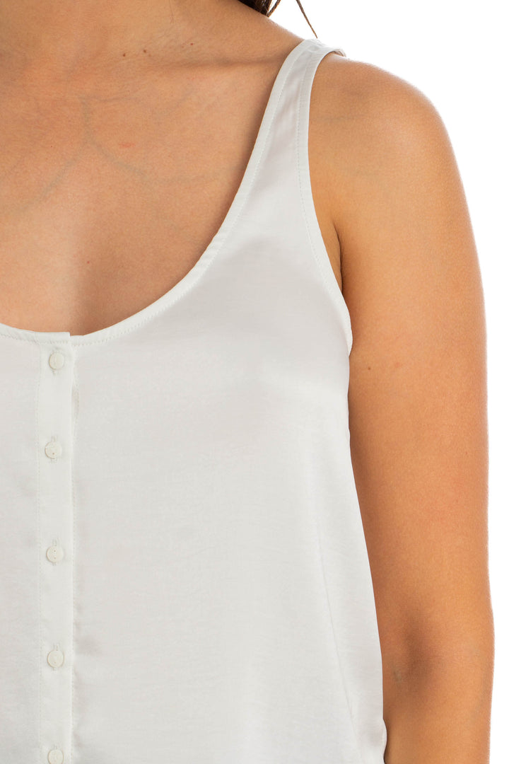 Blusa 7 for All Mankind blanco, detalle – ClosetRehab