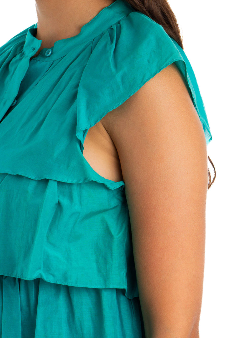 Vestido BCBG Maxazria verde, detalle 5 – ClosetRehab