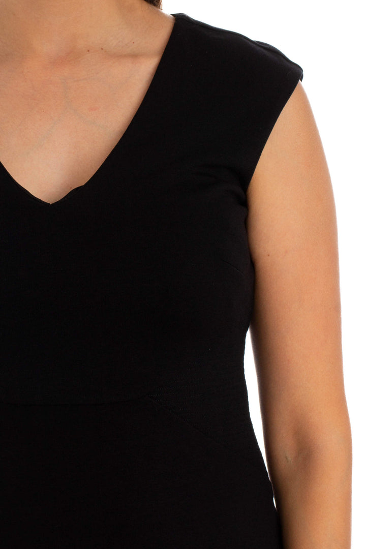 Vestido Ann Taylor negro, detalle – ClosetRehab
