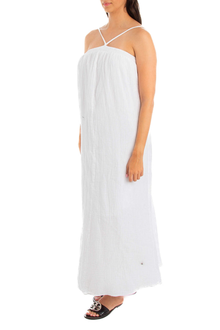Vestido J Crew blanco, vista posterior – ClosetRehab