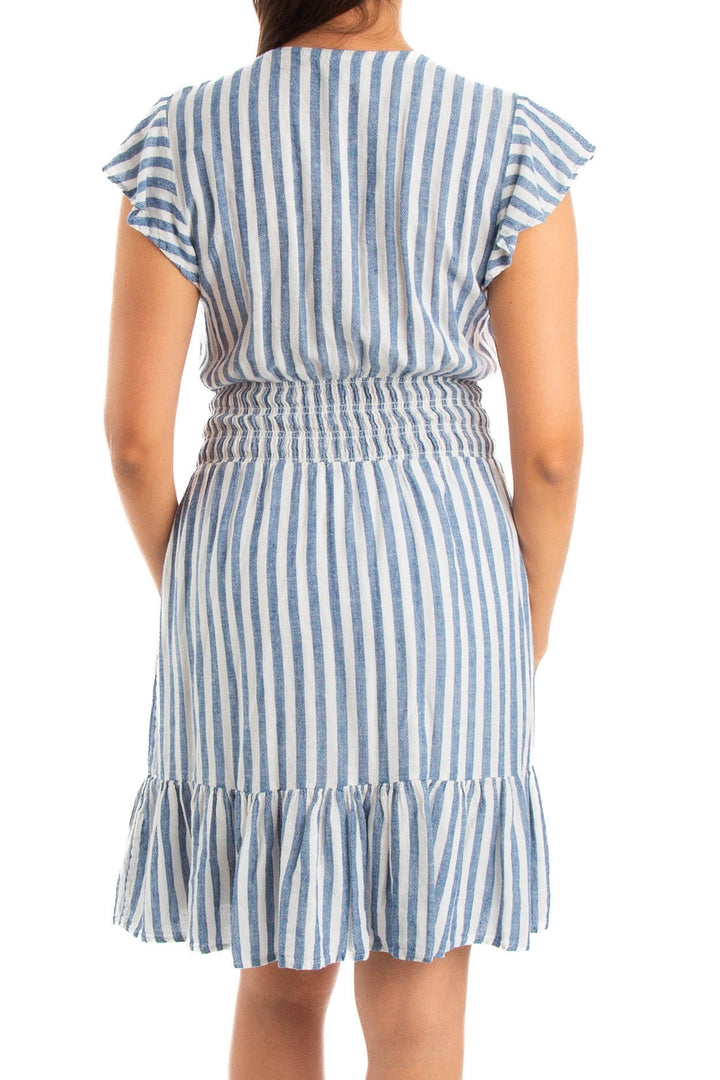 Vestido Rails blanco, vista lateral – ClosetRehab