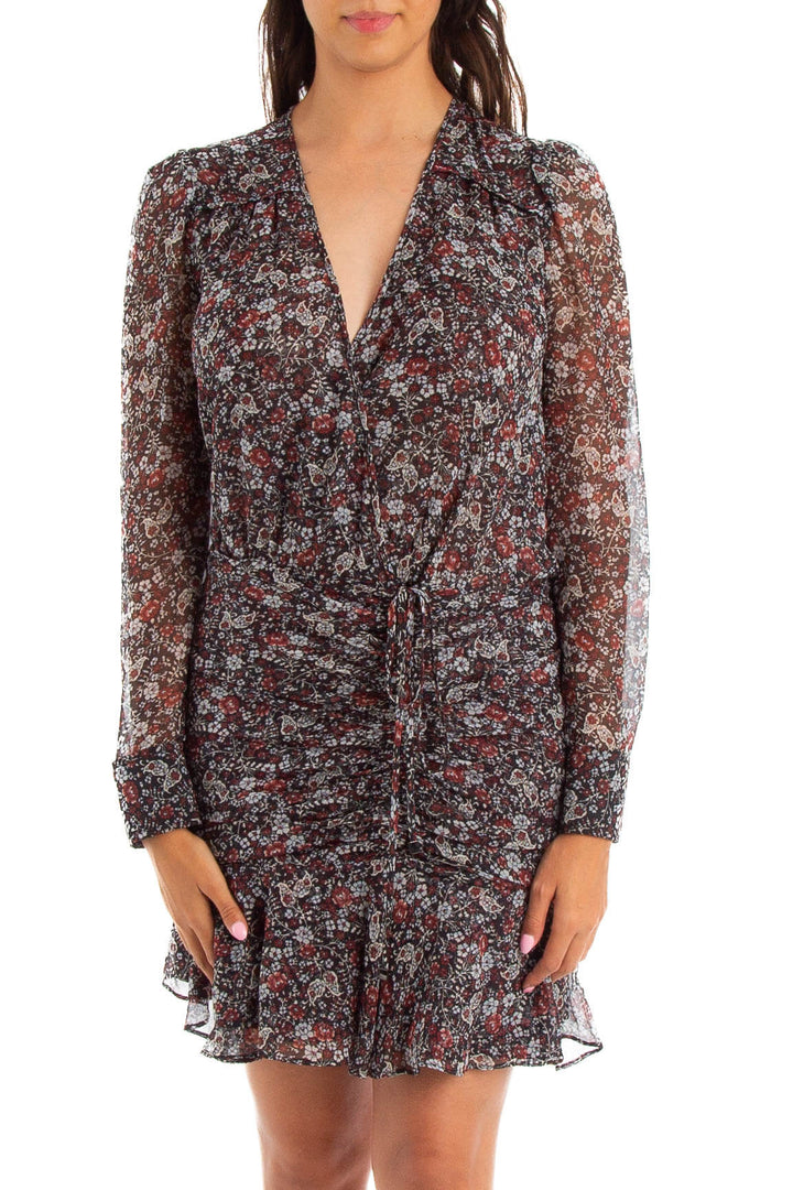 Vestido Veronica Beard negro, vista frontal – ClosetRehab