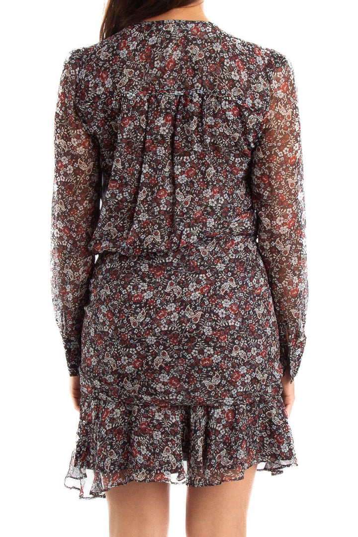 Vestido Veronica Beard negro, vista lateral – ClosetRehab