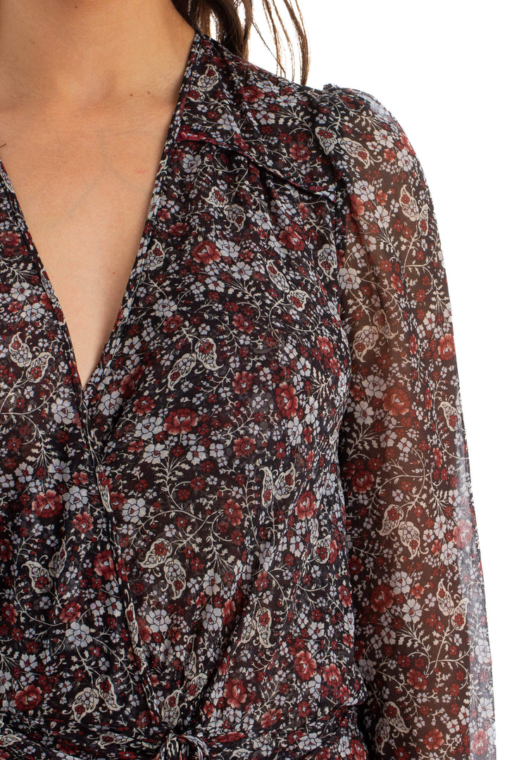 Vestido Veronica Beard negro, detalle – ClosetRehab