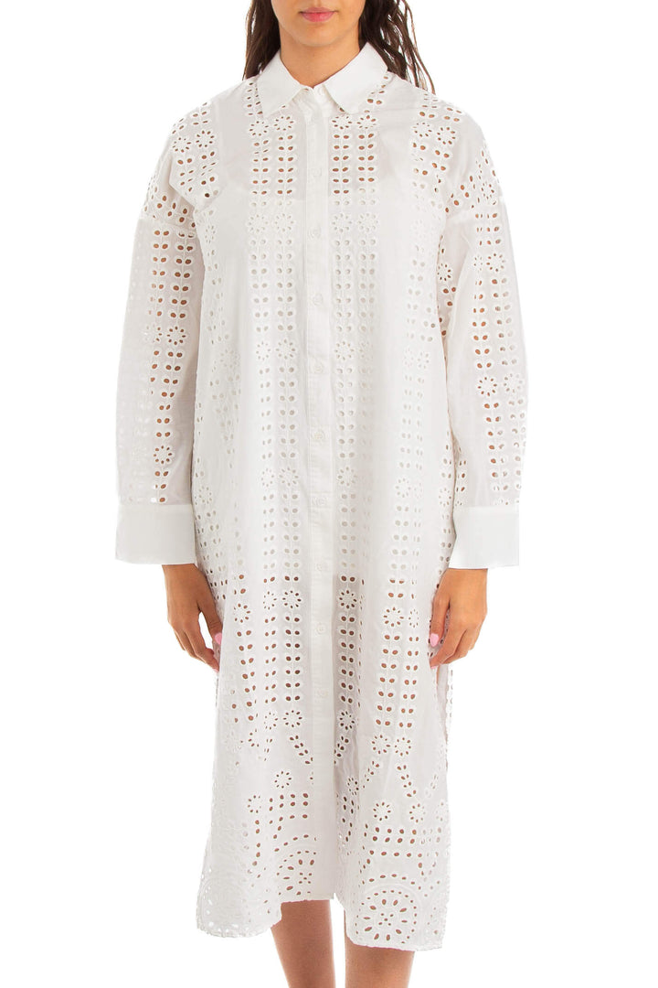 Vestido Zara blanco, vista frontal – ClosetRehab