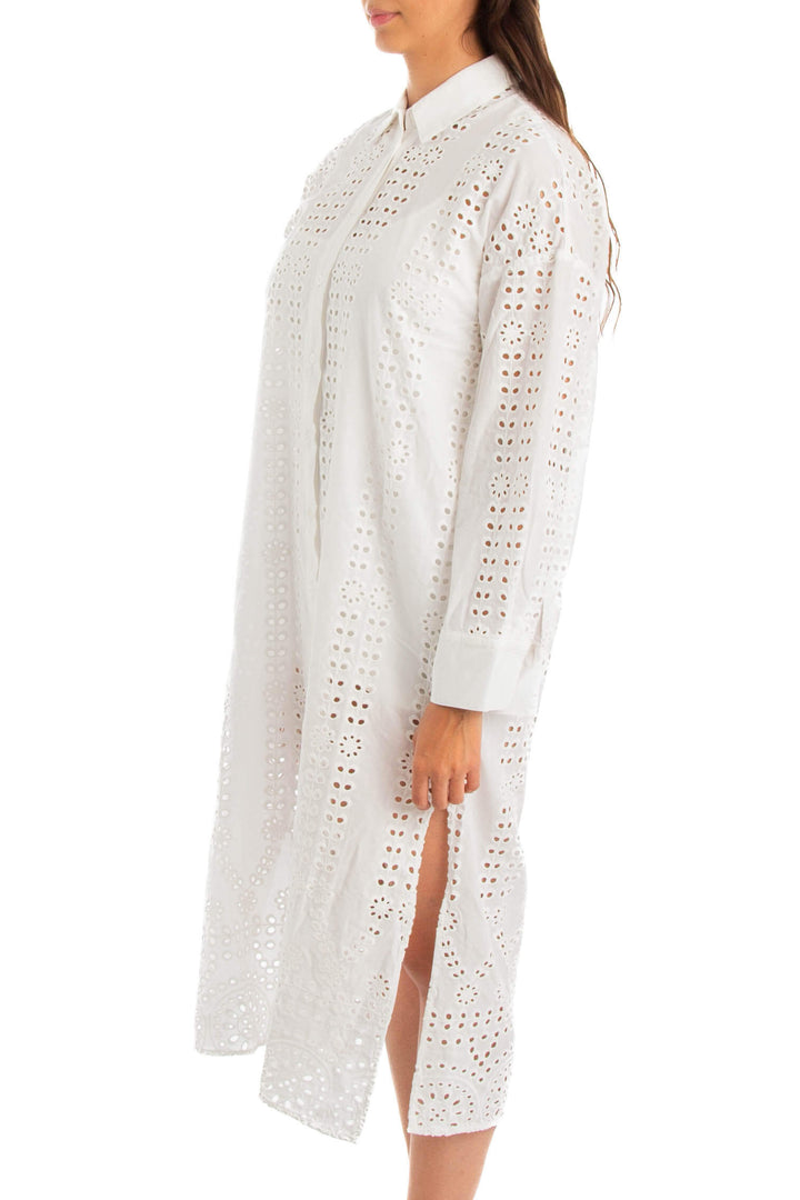 Vestido Zara blanco, vista posterior – ClosetRehab