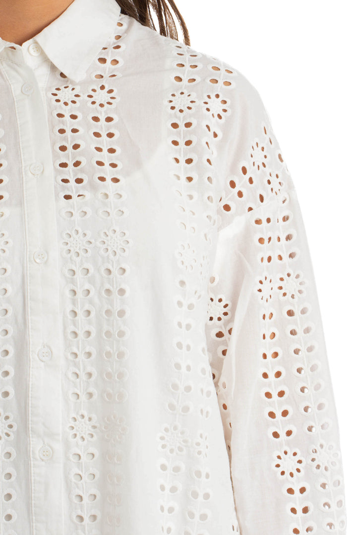 Vestido Zara blanco, detalle – ClosetRehab