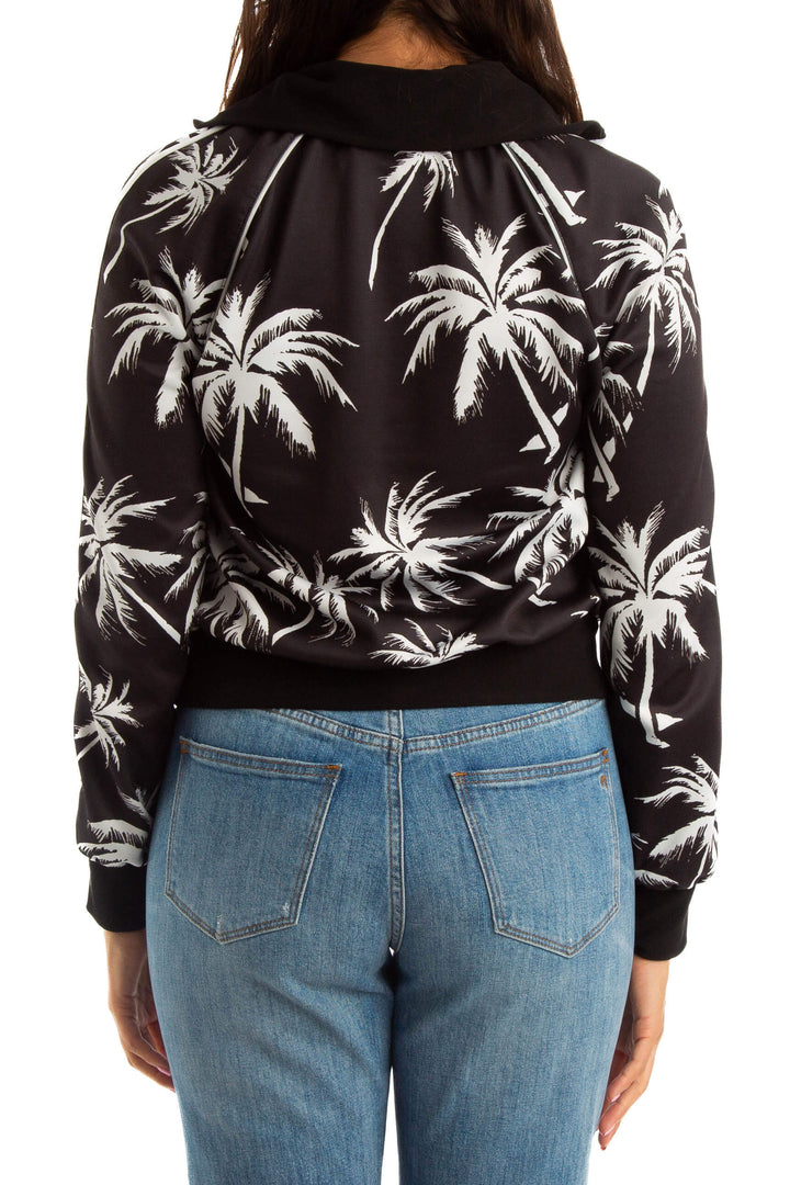 Chamarra Pam & Gela negro, vista lateral – ClosetRehab