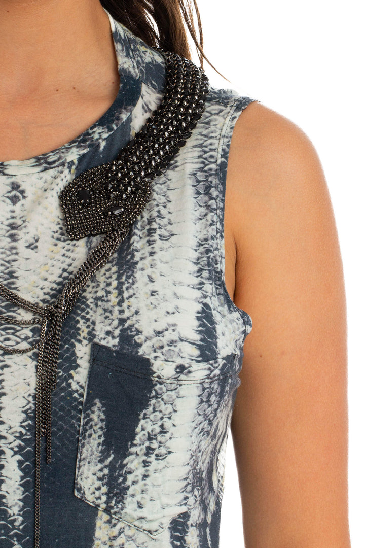 Blusa Haute Hippie café, detalle – ClosetRehab
