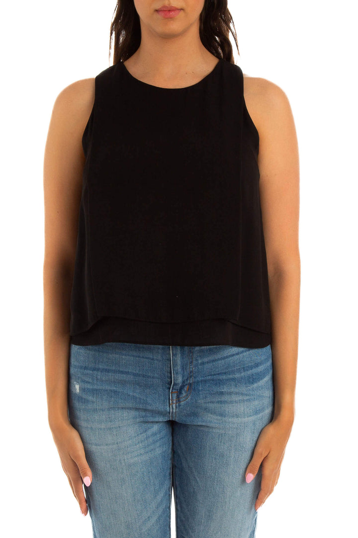 Blusa Zara negro, vista frontal – ClosetRehab