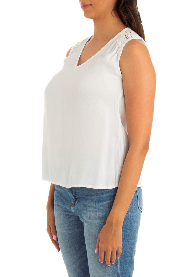 Blusa Joie blanco, vista posterior – ClosetRehab