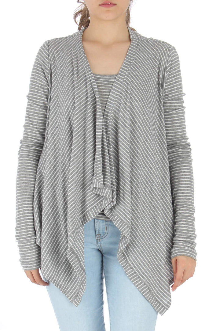 Blusa BCBG Maxazria gris, vista frontal – ClosetRehab