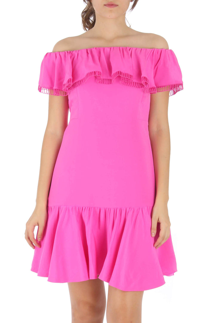 Vestido Rebecca Taylor rosa, vista frontal – ClosetRehab
