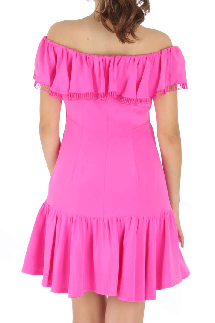 Vestido Rebecca Taylor rosa, vista posterior – ClosetRehab