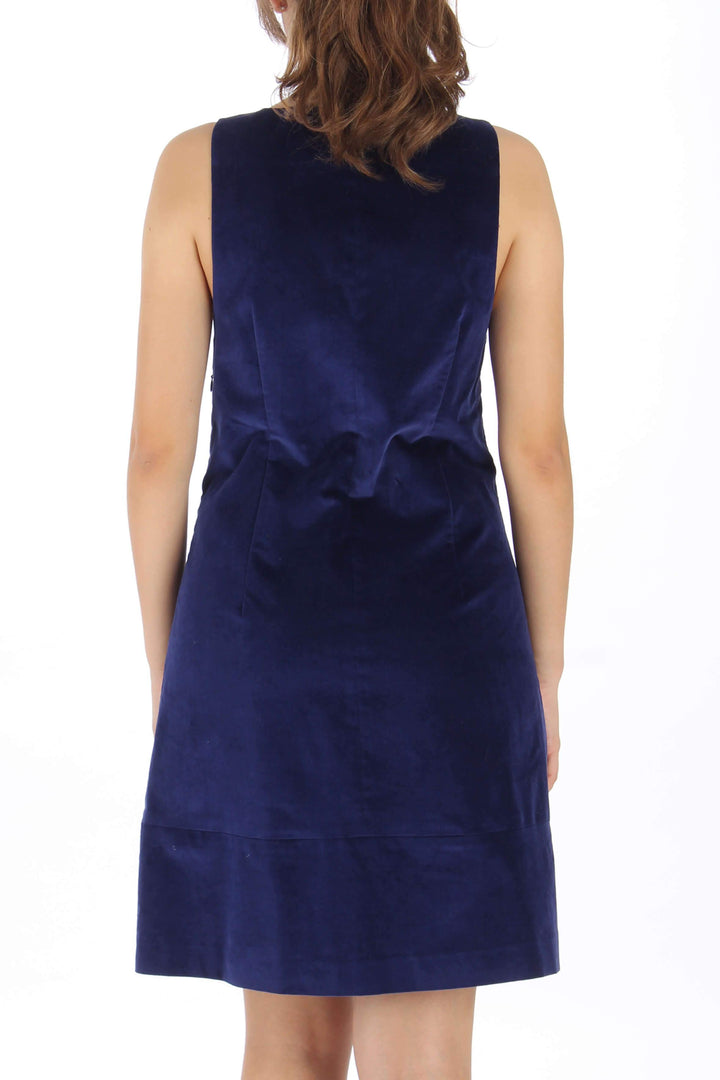 Vestido Theory azul, vista posterior – ClosetRehab
