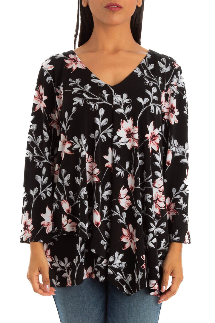 Blusa Alfani negro, vista frontal – ClosetRehab