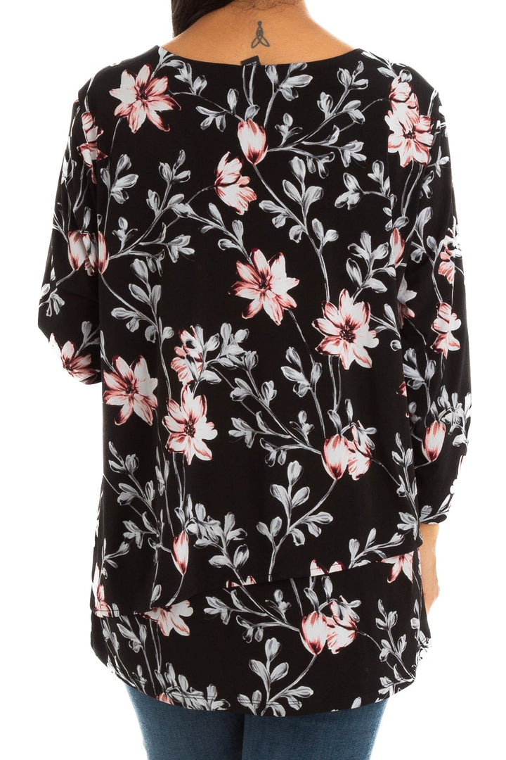 Blusa Alfani negro, vista lateral – ClosetRehab