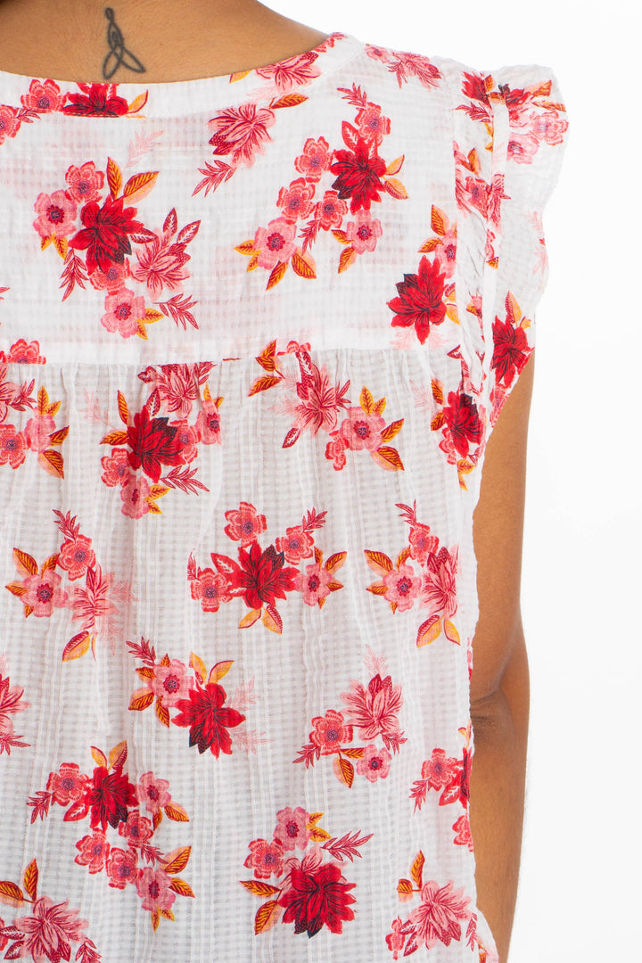 Blusa Loft blanco, detalle 6 – ClosetRehab